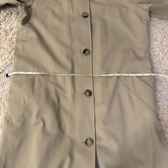 Sezane CLYDE Tailored Trench Coat 34 32 Light Beige - Picture 9 of 10